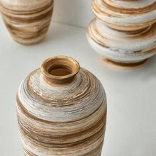 Modern Minimalist Brown Coarse Pottery Handmade Ceramic Vase Home Decoration Ornament Creative Living Room Study Desktop Flower Vase Gifts Birthday Graduation Back To School Room Decor School Supplies Glass Vase