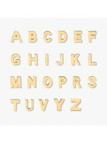 2 件/套优雅字母金链手链，A-Z 精选，女士珠宝礼物（珠子数量随机，固定长度）