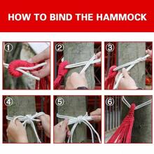 2 Person Double Camping Hammock Chair Bed Outdoor Hanging Swing Sleeping Garden