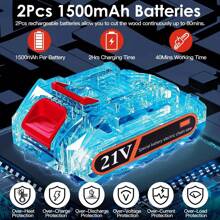 2-In-1 Mini Electric Chainsaw & Cordless Pole Saw Chain Saw 500W Battery Power Tools