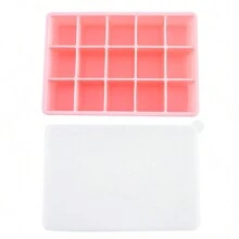 1 个冰块托盘，硅胶冰模，大容量，带盖，方形，易取出，方便制冰机，密封包装，配件，厨房小工具 - 彩色 - 查看 14