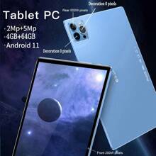 BDF P37 新款平板电脑 黑色 2GB（扩展 2GB） RAM+64GB ROM 10.1 英寸屏幕 1280 * 800 分辨率 5000mAh 电池容量 锂离子电池 WIFI 蓝牙支持双卡双待 Android 11.0 系统 便携、高效、持久、易于协作、轻巧设计、高清显示屏带来身临其境的观看体验、便携性 - 藍色 - 查看 7