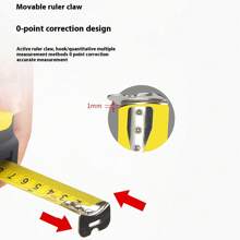 1m/5m Metric & Imperial Heavy Duty Anti-Drop Durable Measuring Tape Ruler, Precise Retractable Ruler With Case - Black - View 8