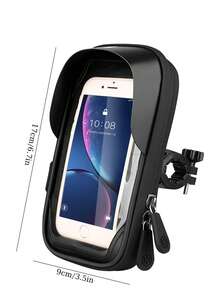 防水自行车车把手机包 - TPU 材质，触摸屏自行车前包，适合骑行的通用手机支架，360° 可旋转摩托车手机支架，电动自行车配件 - 彩色 - 查看 3