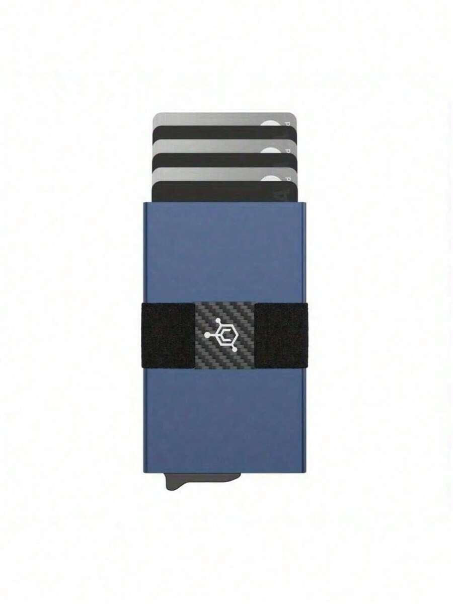 CODE 118 - Premium Smart Wallet - RFID Blocking, Aerospace-Grade Aluminum, Easy-Access Trigger Mechanism - 太平洋藍 - 查看 1