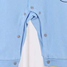 3pares Mono para bebé, lindo estampado de oso con letras de dibujos animados, pantalón unisex de manga larga para bebé, para salir, mono de algodón suave para niños sin huesos