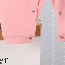 3pares Mono para bebé, lindo estampado de oso con letras de dibujos animados, pantalón unisex de manga larga para bebé, para salir, mono de algodón suave para niños sin huesos