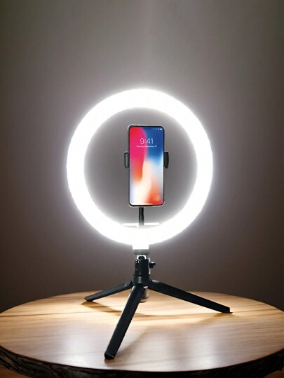 Anillo de luz LED de 12 pulgadas con trípode de 160 cm para selfies, fotografía, video en vivo y maquillaje