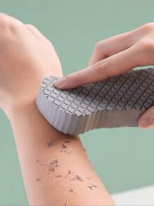 4 Pieces Bath Body Cleansing Set, Including Sponge Silicone Double-Sided Bubble Brush, Fish Scale Pattern Three-Dimensional Sponge Bath Wipe, Gloves Five-Finger Scrub Bath Towel, For Bath, Bath Accessories, Exfoliation, Shower, Living Room Home Bedroom Bathroom Home Decoration, Travel Supplies, Weddings, Parties, Birthdays, Gifts - Multicolor - View 3