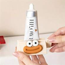 便携式香肠嘴牙膏挤压器，浴室牙膏收纳盒，手动牙膏分配器，洗面奶，护手霜夹，家居浴室装饰，夏季返校季 - 彩色 - 查看 2