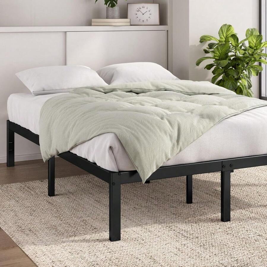 Single Bed Frame Bed 90 X 190 Cm 36cm Height Metal Bed Frame With