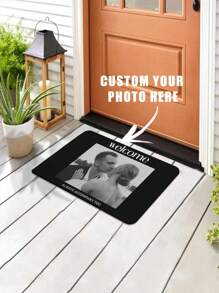 Personalized Custom Doormat, Photo Print Doormat, Text Doormat, Family Name Custom Doormat, Customized Welcome Doormat