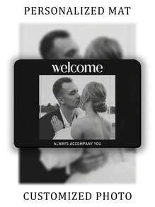Personalized Custom Doormat, Photo Print Doormat, Text Doormat, Family Name Custom Doormat, Customized Welcome Doormat