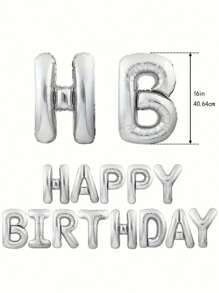 12 件/套粉色生日快乐气球横幅、生日派对装饰、拍照道具、庆祝装饰、生日礼物、气氛布置、家居装饰、场景装饰