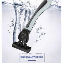 Shaver Men Razor, Shaving Three Layer Stainless Blade Shaver, Reusable Safety Razor ,Hair Removal Shaver Imported Blade Multi Tool(18 Razor+1Shaver)
