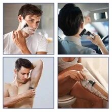 Shaver Men Razor, Shaving Three Layer Stainless Blade Shaver, Reusable Safety Razor ,Hair Removal Shaver Imported Blade Multi Tool(18 Razor+1Shaver)