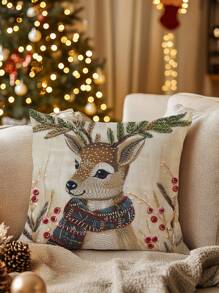 4 件装超柔软枕套现代枕套单面印花 17.7 英寸 * 17.7 英寸适用于客厅沙发和卧室家居装饰不含枕芯 - 多色 - 查看 7