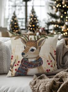 4 件装超柔软枕套现代枕套单面印花 17.7 英寸 * 17.7 英寸适用于客厅沙发和卧室家居装饰不含枕芯 - 多色 - 查看 4