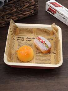 1/2/3 Roll Retro Newspaper Pattern Baking Oil Paper, Out Baking Dessert Parchment Paper Liners, Non Stick Heat Resistant Waterproof Greaseproof, Perfect For Air Fryer Baking Cooking, Kitchen Accessories