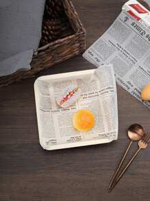 1/2/3 Roll Retro Newspaper Pattern Baking Oil Paper, Out Baking Dessert Parchment Paper Liners, Non Stick Heat Resistant Waterproof Greaseproof, Perfect For Air Fryer Baking Cooking, Kitchen Accessories