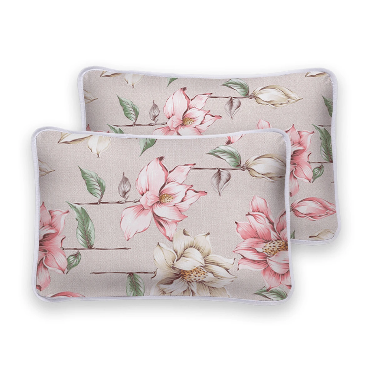 Kit 2 Fronhas Adulto 50cm x 70cm Em Malha Estampada 100 Algodão Marca