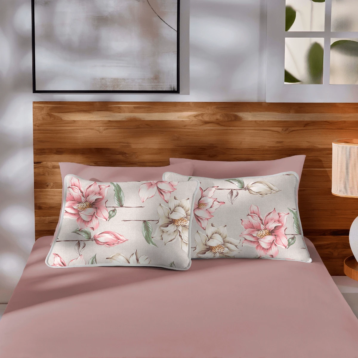 Kit 2 Fronhas Adulto 50cm x 70cm Em Malha Estampada 100 Algodão Marca