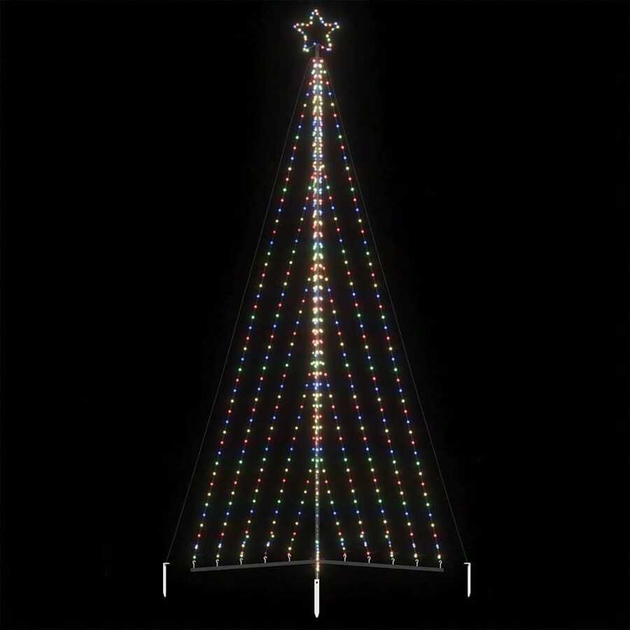 Multicolor Christmas Tree 570 Lights 399cm Tall Decorative Holiday Ornament
