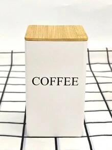 3 件装方形锡盒套装，带竹盖，适用于咖啡、糖、茶 - 方形金属锡罐，密封金属锡容器储物盒，用于整理和食品储藏室展示 - 彩色 - 查看 16
