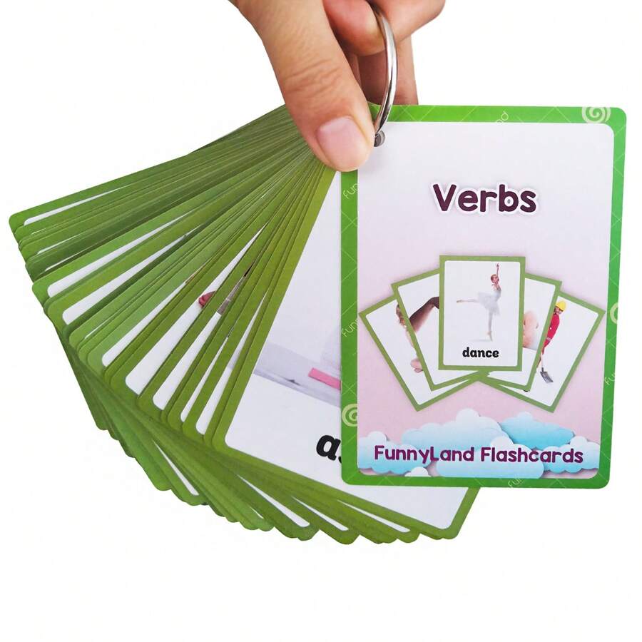 65 Cards Of Action Verbs English Learning Cards With Picture Toddlers