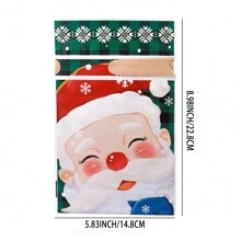 50pcs Cartoon Christmas Theme Print Candy Bags Gift Bags - Penguin-large - View 2