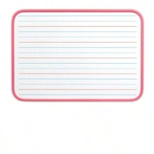 1pc, 9''*12'' Magnetic Double-Sided Erasable Writing Board With Lines, PVC Edge Small Dry Erase Whiteboard English Graffiti Table Message Board - 9''*12'' - View 6