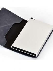 10 Units Carbon Fiber Wallets Card Holder Men's Brand Black Magic Triple Leather Promotion - Nhiều màu - Xem 4