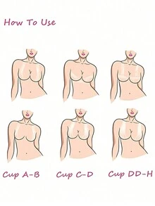 2 件装透明提拉胶带，薄提拉乳房花瓣，隐形无痕乳贴，防下垂，透气，聚拢，弹性胶带 - 無色 - 查看 3