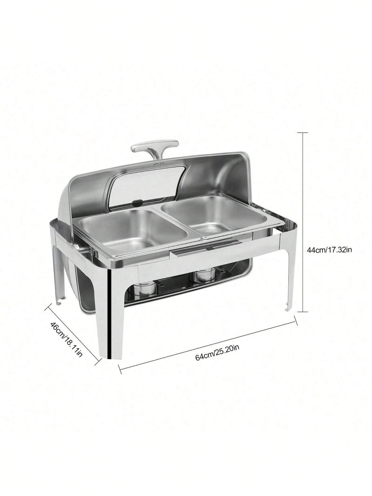 OUKANING Chafing Dish Roll Top Chafing Dish Buffet Set, Chafer Food