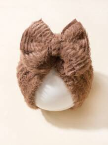 2pcs Baby Hat For Newborn Baby 1-3 Years Bow Hat Plush Hat Baby Girls Fall Clothes Baby Boy Hat Little Girl Hat Set Little Boy Hat Set Baby Autumn And Winter Hair Accessories Toddler Hair Accessories - Multicolor - View 10