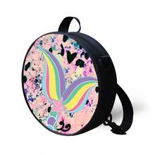 美人鱼背包，卡通风格，可爱圆形斜挎包，时尚背包，便携露营包，时尚休闲包，圣诞节，感恩节，秋季旅行，冬季钱包礼物，节日，电脑，运动包，圣诞礼物，圣诞快乐，男士包，男士包，旅行包，大学包，学校包，大学生，书包，大容量，多功能，时尚，实用，男士礼物，度假，趣味礼物，男士礼物 - 彩色 - 查看 11