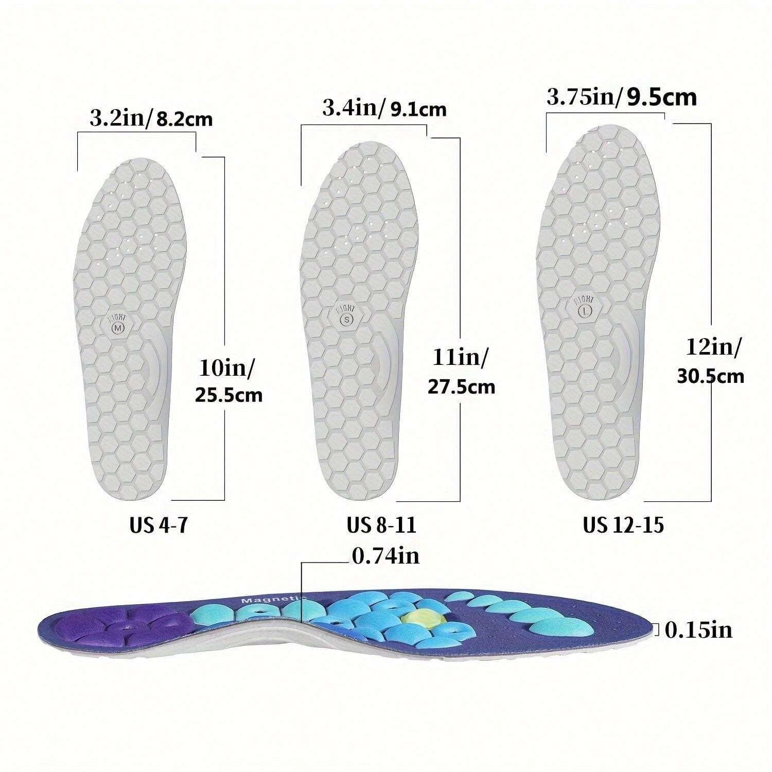 Acupressure Insoles For Men And Women Acupoint Massage Insoles With