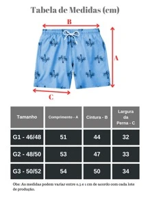 Kit 3 Shorts Plus Size Men Tactel G1 G2 G3 Large Size - 黃色 - 查看 4