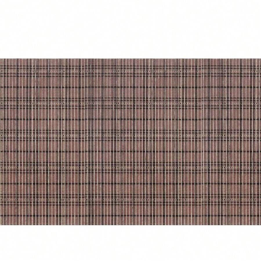 Tropical Non-Slip Runner 43cm X 1.30m Brown Checkered Kapazi - 查看 1