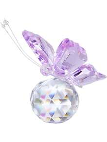 Đồ trang trí bướm pha lê, đồ trang trí động vật, đồ trang trí thủy tinh - Nhiều màu - Xem 3