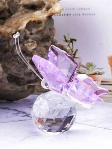 Đồ trang trí bướm pha lê, đồ trang trí động vật, đồ trang trí thủy tinh - Nhiều màu - Xem 4