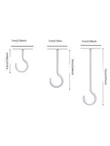 3 Móc Treo Trần Cho Cây Cảnh - Giải Pháp Treo Đa Năng Trong Nhà & Ngoài Trời Cho Giỏ, Máy Cho Chim Ăn, Chậu Trồng Cây, Đèn Lồng, Chuông Gió - Trang Trí Tiệc - Nhiều màu - Xem 3