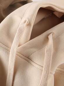 Sudadera con capucha impresa en letras bolsillo casual sudadera con capucha de algodón de manga larga sudadera con capucha otoño e invierno femenino