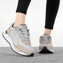 Puma Mirage New Sports Retro Chunky Sneakers Wear-Resistant Cushioning Breathable Casual Shoes - Khaki - View 5