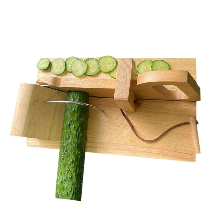 YUNRUX Sausage Cutter Wood Sausage Cutting Machine Sausage Guillotine