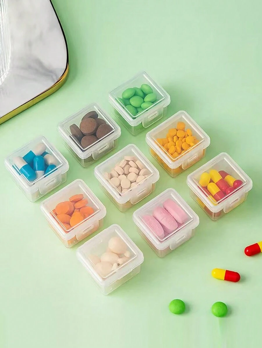1 件/2 件/3 件/4 件带抽屉的透明化妆品收纳盒，塑料收纳盒，可存放口红、充电线、药品、口罩和化妆品 旅行必需品 健身 露营 度假必需品 度假配件 旅行配件 邮轮 - 無色 - 查看 1