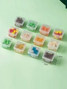1 件/2 件/3 件/4 件带抽屉的透明化妆品收纳盒，塑料收纳盒，可存放口红、充电线、药品、口罩和化妆品 旅行必需品 健身 露营 度假必需品 度假配件 旅行配件 邮轮 - 無色 - 查看 3