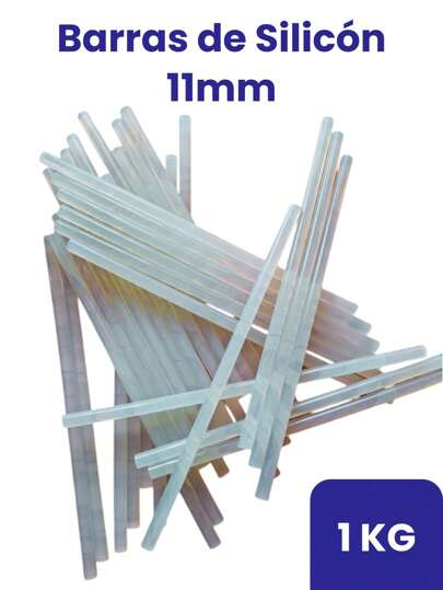 1 Kg de Barras de Silicona PVC Transparente para Manualidades Trabajo Escolar