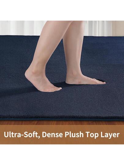 Short Pile Effen Tapijt Living Room Washable Zachte Non Slip Children's Girl Boy Bedroom Carpets Area Fluffy Mat view 3