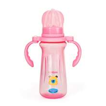 1 buah Botol Bayi Crown 240ml/8oz, Motif Hewan, Dengan Pegangan yang Dapat Diputar dan Skala Pengukuran yang Jelas, Anti-Kolik, Cocok untuk Penggunaan Sehari-hari - MultiWarna - View 7